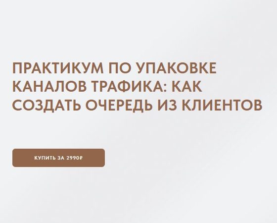 [Виктория Ракуса] Практикум по упаковке каналов трафика: как создать очередь из клиентов (2024)