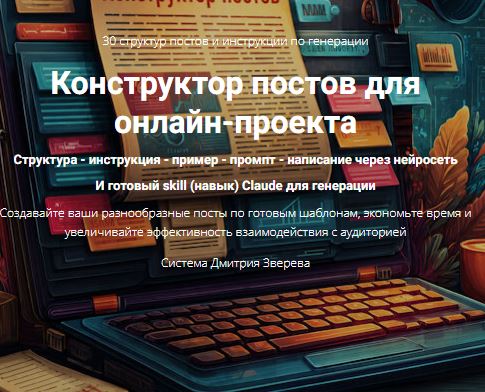[Дмитрий Зверев] Конструктор постов для онлайн-проекта (2026)