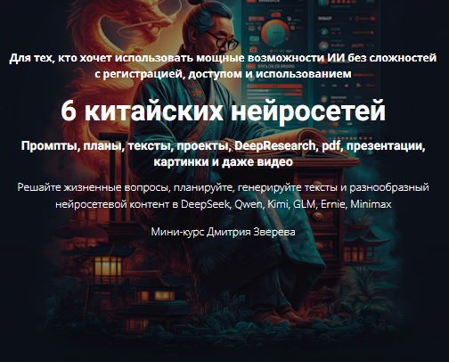 [Дмитрий Зверев] 6 китайских нейросетей (2026)