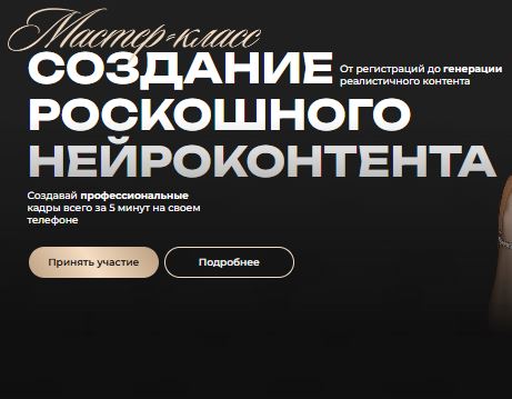 [Аннетта Дамаева] Создание роскошного нейроконтента (2026)