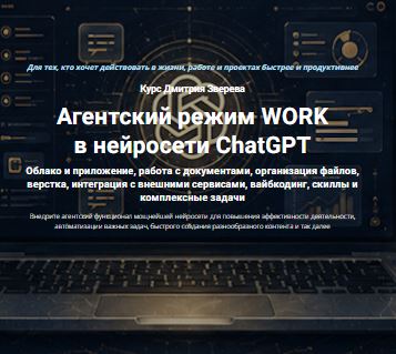 [Дмитрий Зверев] Агентский режим WORK в нейросети ChatGPT. Полный курс (2026)