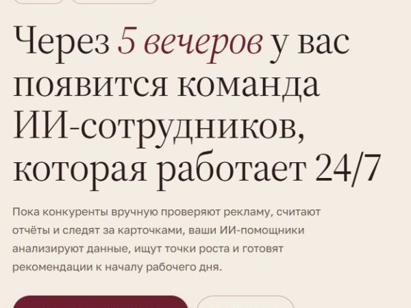 [Анастасия Серебрякова] ИИ-агенты для маркетплейсов. Тариф «Продвинутый Ai селлер» (2026)