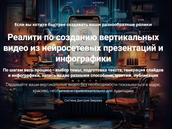 [Дмитрий Зверев] Реалити по созданию вертикальных видео из нейросетевых презентаций и инфографики (2026)
