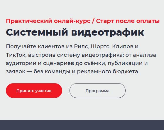 [Дмитрий Румянцев, Марина Комарькова] Системный видеотрафик. Тариф База (2026)